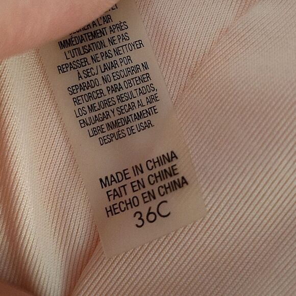 Victoria's Secret 2014 Hot Pink Strapless Push Up Ruched Tankini Swim Top 36C - Picture 13 of 13